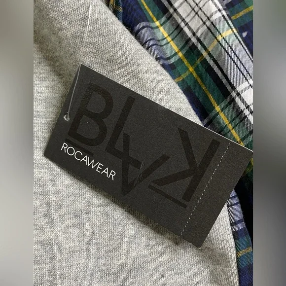 RocaWear Blak Vintage Plaid Longsleeve Shirt Men’s Size 2XL NWT - Picture 3 of 9